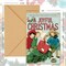 40 Pack Vintage Christmas Cards Santa Christmas Tree Snowman Greeting Cards with Stickers Envelopes Retro Xmas Blank Note Cards for Christmas Winter Holiday Party Supplies, 4 x 6 Inch